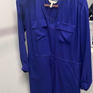 Rebecca Taylor Royal Blue Long Sleeve Dress